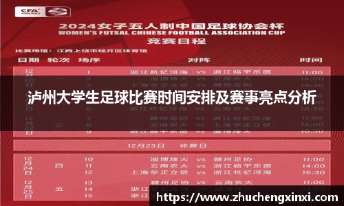 泸州大学生足球比赛时间安排及赛事亮点分析